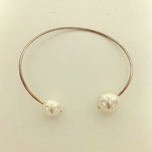 Gold and Pearl Statement Necklace